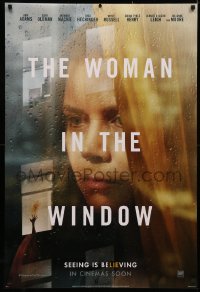 4a1162 WOMAN IN THE WINDOW int'l teaser DS 1sh 2020 Amy Adams in the title role, seeing Is believing!