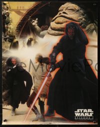 4a0603 PHANTOM MENACE group of 2 17x22 commercial posters 1999 Episode I, Jabba, Darth Maul, Obi-Wan!