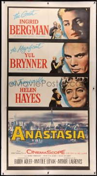 4b0002 ANASTASIA linen 3sh 1956 great Ingrid Bergman, magnificent Yul Brynner, incomparable Helen Hayes!