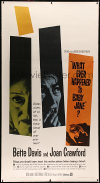 4b0024 WHAT EVER HAPPENED TO BABY JANE? linen 3sh 1962 Robert Aldrich, Bette Davis & Joan Crawford!