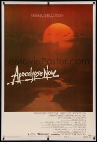 4b0039 APOCALYPSE NOW linen advance 1sh 1979 Francis Ford Coppola, classic Bob Peak artwork!