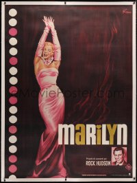 4c0033 MARILYN linen French 1p R1982 sexy full-length art of young Monroe by Boris Grinsson!