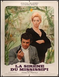 4c0035 MISSISSIPPI MERMAID linen style B French 1p 1970 Francois Truffaut, Belmondo & Deneuve!