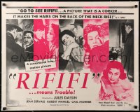 4c0238 RIFIFI linen 1/2sh 1956 directed by Jules Dassin, Jean Servais, it means trouble, different!