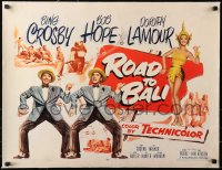 4c0239 ROAD TO BALI linen 1/2sh 1952 Bing Crosby, Bob Hope & sexy Dorothy Lamour, ultra rare!
