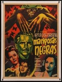 4c0136 LA BALANDRA ISABEL LLEGO ESTA TARDE linen Mexican poster R1953 Juan Antonio Vargas Ocampo!