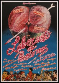 4c0117 LABYRINTH OF PASSION linen Spanish 1982 Almodovar's Laberinto de pasiones, sexy Zulueta art!