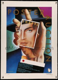 4c0247 RAZZIA signed #125/200 linen 28x40 special poster 1992 cool art for poster auction!