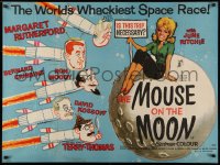 4d0261 MOUSE ON THE MOON British quad 1963 different art of cast on rockets & sexy June Ritchie!
