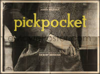 4d0167 PICKPOCKET French 4p 1959 Robert Bresson, classic image of hand reaching in jacket, rare!