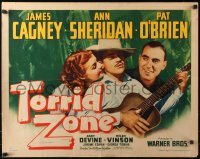 4d0134 TORRID ZONE style A 1/2sh 1940 James Cagney, sexy Ann Sheridan, Pat O'Brien, ultra rare!