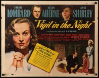 4d0135 VIGIL IN THE NIGHT style B 1/2sh 1940 Carole Lombard praying, Aherne, Anne Shirley, rare!