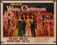 4d0393 WHITE CHRISTMAS style B 1/2sh 1954 Bing Crosby, Danny Kaye, Clooney, Vera-Ellen, different!