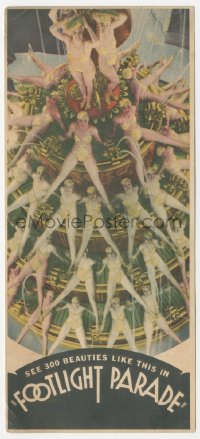 4d0002 FOOTLIGHT PARADE herald 1933 wonderful different image with showgirls in production number!