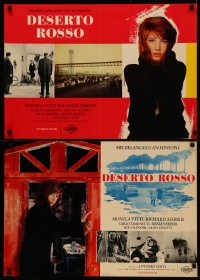 4d0520 RED DESERT set of 6 Italian 19x27 pbustas 1964 Antonioni's Il Deserto rosso, sexy Monica Vitti!