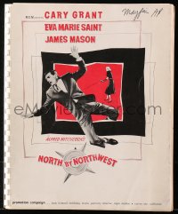 4d0016 NORTH BY NORTHWEST campaign manual 1959 Alfred Hitchcock classic, Cary Grant, ultra rare!