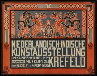 4d0242 NIEDERLANDISCH-INDISCHE KUNSTAUSSTELLUNG 29x37 German art exhibition 1906 Thorn Prikker art!