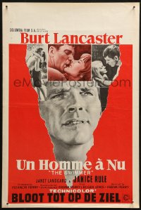 4f0239 SWIMMER Belgian 1968 Burt Lancaster, directed by Frank Perry, will you talk about yourself?