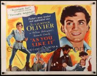 4f0323 AS YOU LIKE IT 1/2sh R1949 Sir Laurence Olivier in William Shakespeare's romantic comedy!