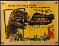 4f0325 BEAST OF HOLLOW MOUNTAIN 1/2sh 1956 it came out after a million years to kill!