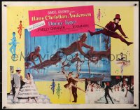 4f0374 HANS CHRISTIAN ANDERSEN style A 1/2sh 1953 cool montage of Danny Kaye, Zizi Jeanmarie & cast!