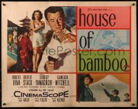 4f0383 HOUSE OF BAMBOO 1/2sh 1955 Sam Fuller, artwork of Robert Ryan, sexy Shirley Yamaguchi!