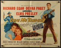 4f0412 LOVE ME TENDER 1/2sh 1956 1st Elvis Presley, great images with Debra Paget & with guitar!