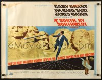 4f0435 NORTH BY NORTHWEST 1/2sh R1966 Cary Grant chased by cropduster by Mt. Rushmore, Hitchcock!