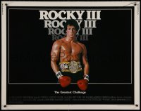4f0455 ROCKY III 1/2sh 1982 great image of boxer & director Sylvester Stallone w/gloves & belt!