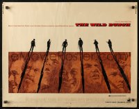 4f0479 WILD BUNCH 1/2sh 1969 Sam Peckinpah cowboy classic, William Holden & Borgnine, ultra rare!