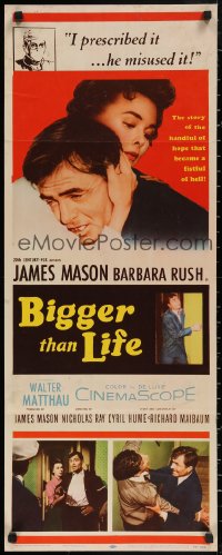 4f0627 BIGGER THAN LIFE insert 1956 James Mason is prescribed Cortisone & becomes addicted!