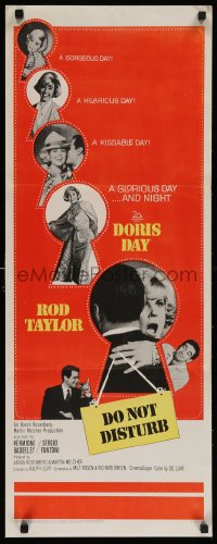 4f0660 DO NOT DISTURB insert 1965 Doris Day, Rod Taylor, Hermione Baddeley, a glorious day & night!