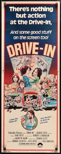 4f0662 DRIVE-IN insert 1976 Texas movie theater teen comedy, Glenn Morshower, Lisa Lemole!