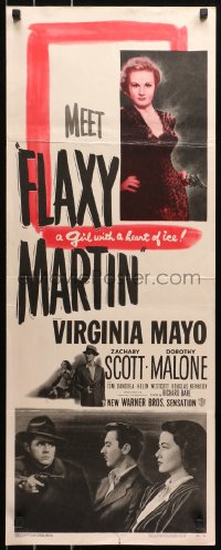 4f0674 FLAXY MARTIN insert 1949 Virginia Mayo is a bad girl with a heart of ice!