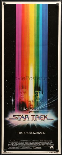 4f0813 STAR TREK insert 1979 Bob Peak art of William Shatner, Leonard Nimoy & Persis Khambatta!