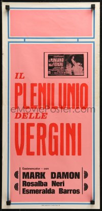 4f0561 DEVIL'S WEDDING NIGHT Italian locandina 1973 naked countess who bathed in 600 virgins' blood!