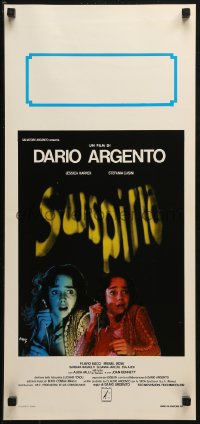 4f0600 SUSPIRIA Italian locandina 1977 Dario Argento horror, yellow title style, De Berardinis art!