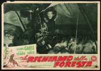 4f0539 CALL OF THE WILD Italian 14x19 pbusta R1940s different image of smiling Loretta Young!
