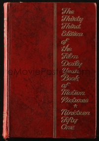 4g0588 FILM DAILY YEARBOOK OF MOTION PICTURES hardcover book 1951 filled with movie information!