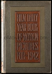 4g0579 FILM DAILY YEARBOOK OF MOTION PICTURES hardcover book 1942 filled with movie information!