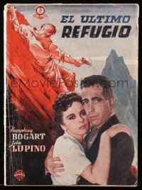 4g0504 HIGH SIERRA Spanish softcover book 1941 scenes from the movie, Humphrey Bogart, Ida Lupino!