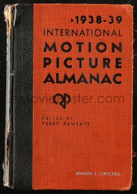4g0607 INTERNATIONAL MOTION PICTURE ALMANAC hardcover book 1938-39 filled with movie information!