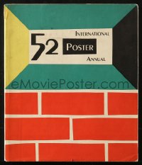 4g0650 INTERNATIONAL POSTER ANNUAL '52 hardcover book 1952 with two full-page color images!