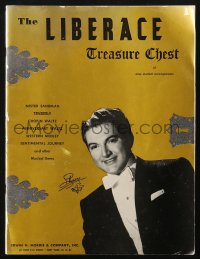 4g0755 LIBERACE softcover songbook 1955 The Liberace Treasure Chest of easy student arrangements!