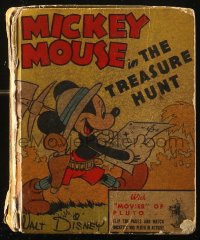 4g0524 MICKEY MOUSE Better Little Book hardcover book 1941 Mickey Mouse In the Treasure Hunt!