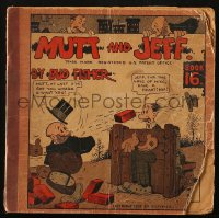 4g0766 MUTT & JEFF Cupples & Leon softcover book 1931 Bud Fisher comic strips on every page, book 16!
