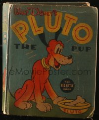 4g0526 PLUTO Big Little Book hardcover book 1938 Walt Disney's Pluto the Pup!