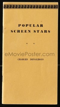 4g0511 POPULAR SCREEN STARS softcover book 1939 life stories of 38 popular actors & actresses!