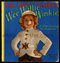 4g0797 WEE WILLIE WINKIE Saalfield softcover book 1938 the Shirley Temple/John Ford movie!