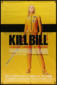4g0004 KILL BILL: VOL. 1 English 40x60 2003 Quentin Tarantino, full-length Uma Thurman with katana!